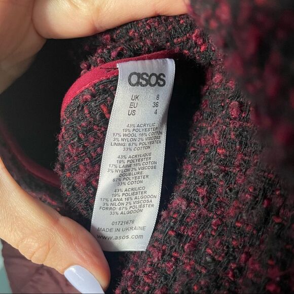 🚨 3 for $25 - ASOS Quilted Tweed Jacket - Picture 9 of 11